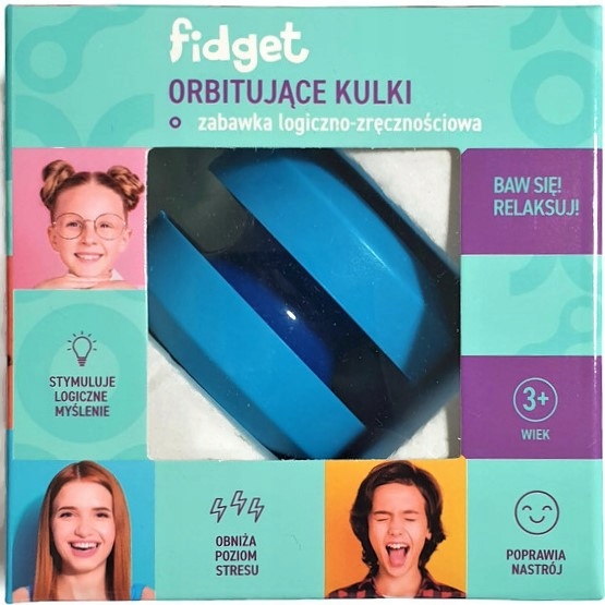 

Fidget Orbitujące Kulki Niebieskie antystres