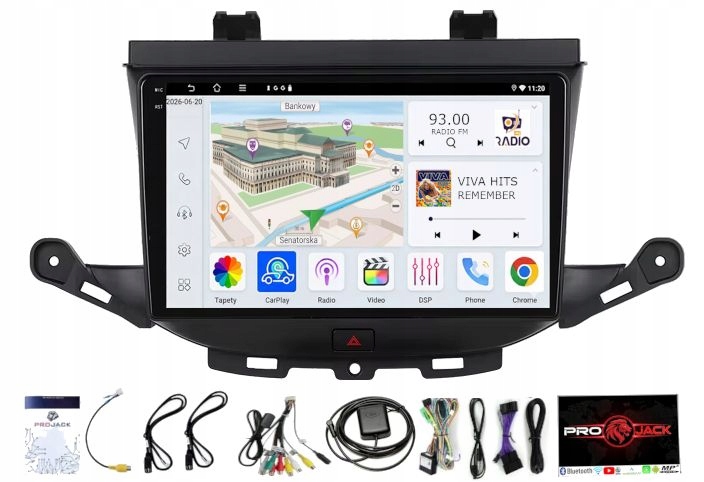 Gps Navigace A Android Opel Astra K 2015-2020 Usb Wifi Carplay Bt 64 Gb