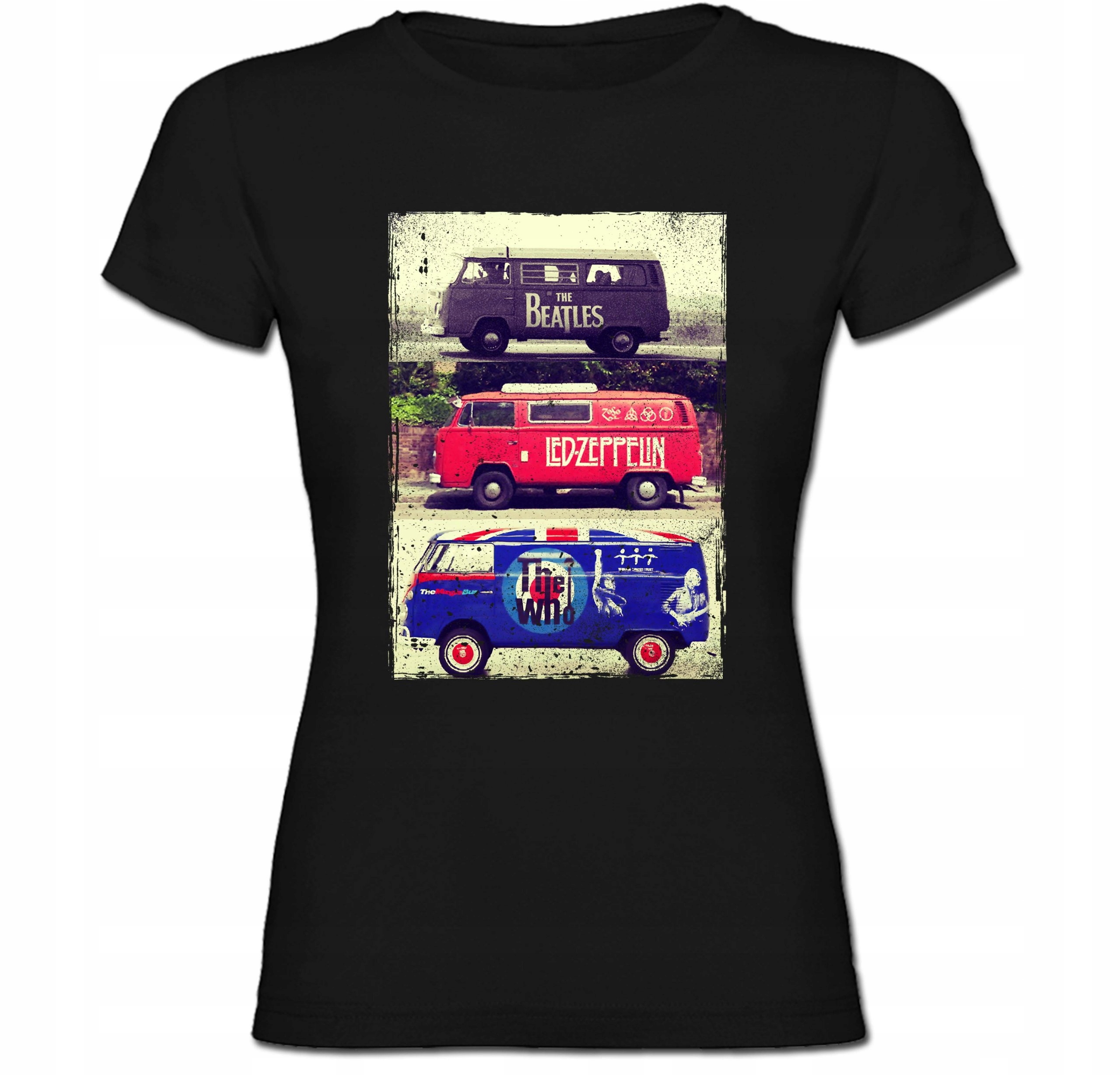 

Tshirt damski Rock Vans Zeppelin Who Beatles S