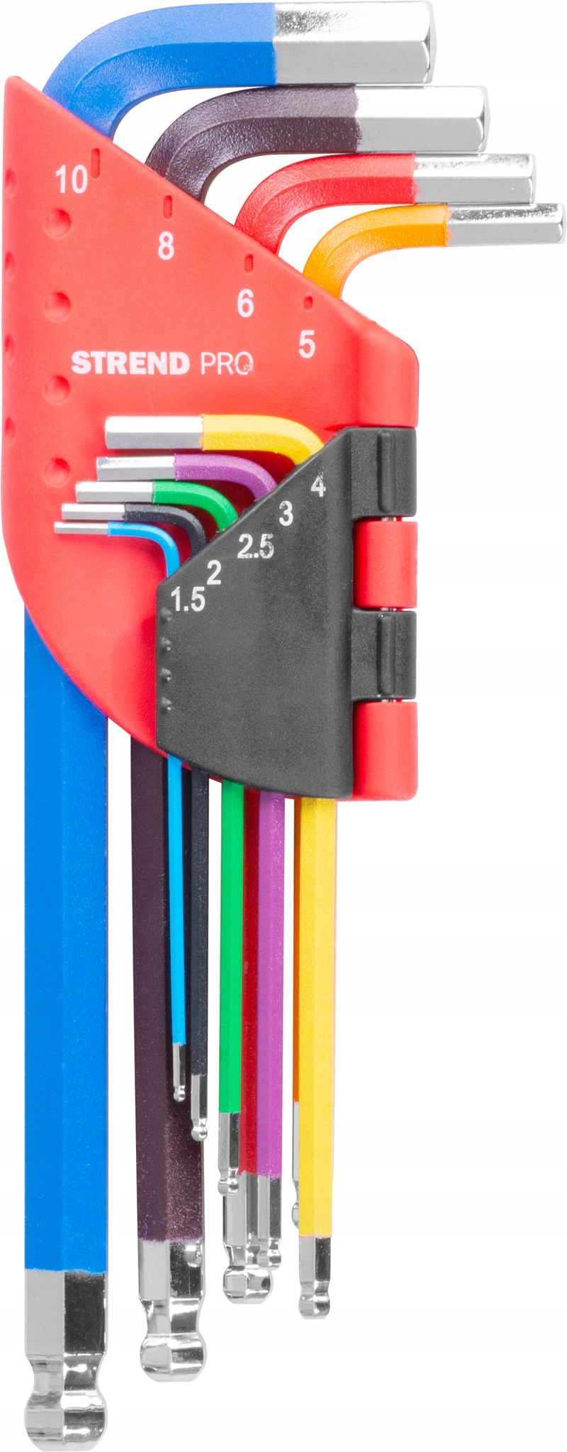 ZESTAW KOMPLET KLUCZY IMBUSOWYCH 9 CZĘŚCIOWY STREND PRO