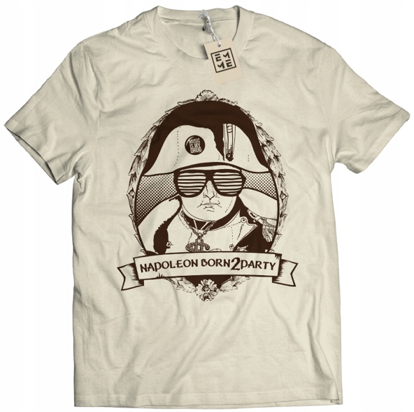 

Napoleon Born2Party! (męska koszulka t-shirt) XL
