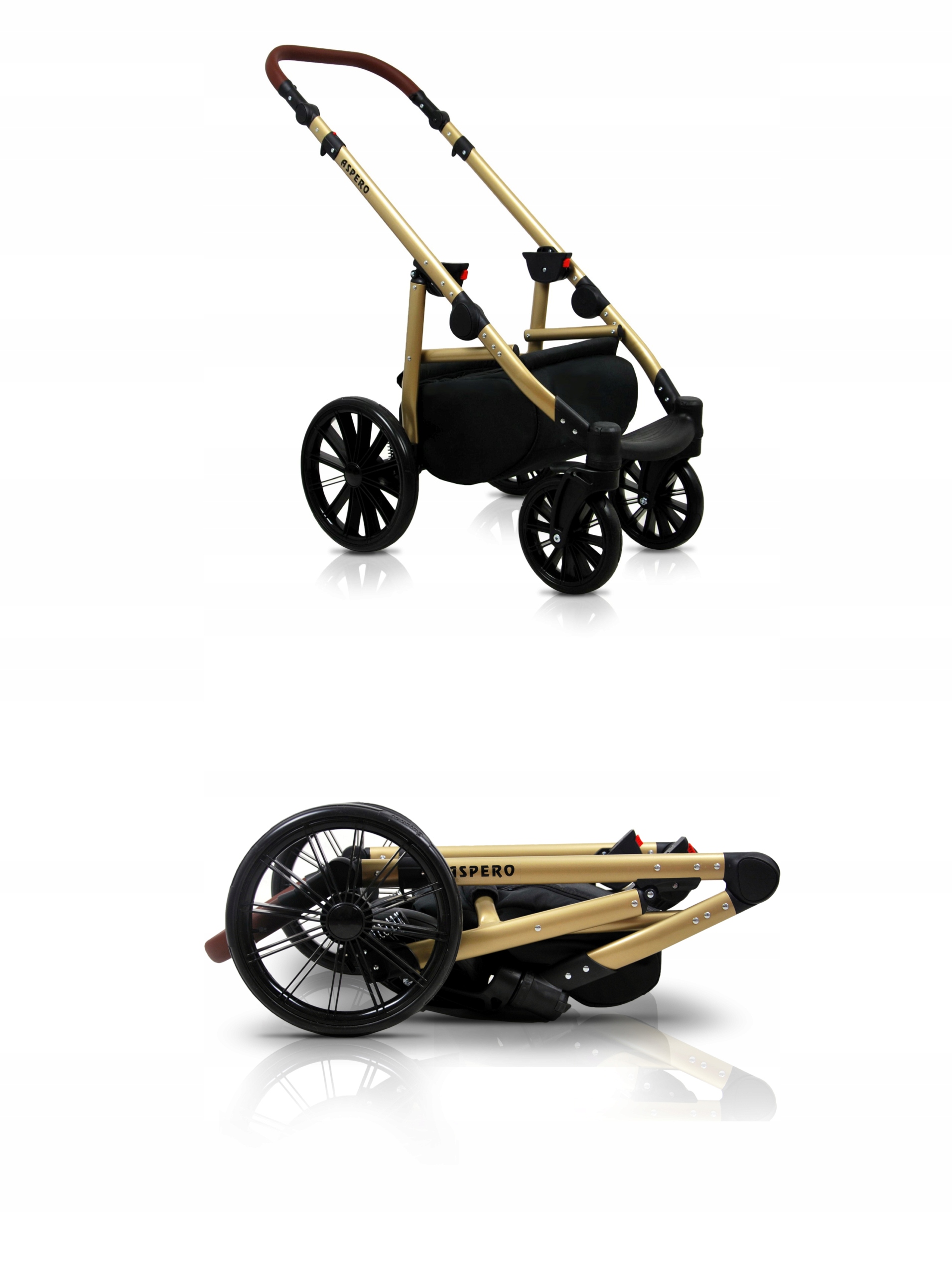 BabyLux Wózek 3w1 dziecięcy spacerówka ASPERO ALU Model Aspero