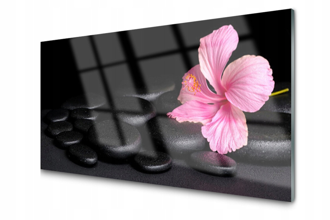 

Panel szklany dekor Kwiat Spa 140x70 + Klej