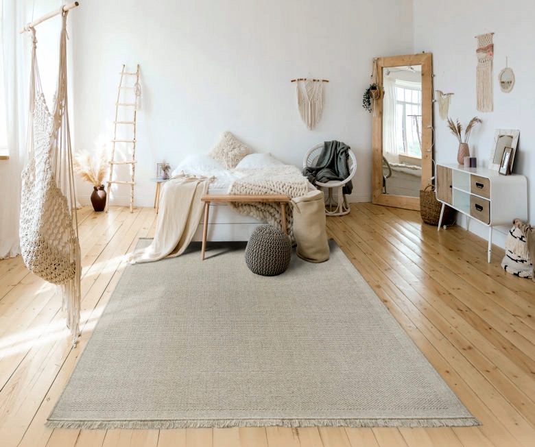 DYWAN BOHO - PŁASKOTKANY DYWAN 80x150 WEŁNA DUNE Kształt Prostokąt