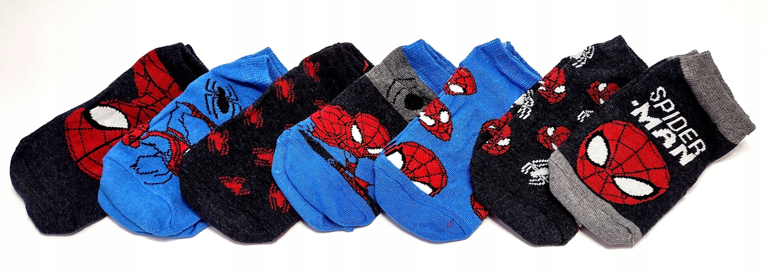 

7-pak Skarpetki stopki Spider-Man rozm. 27-30