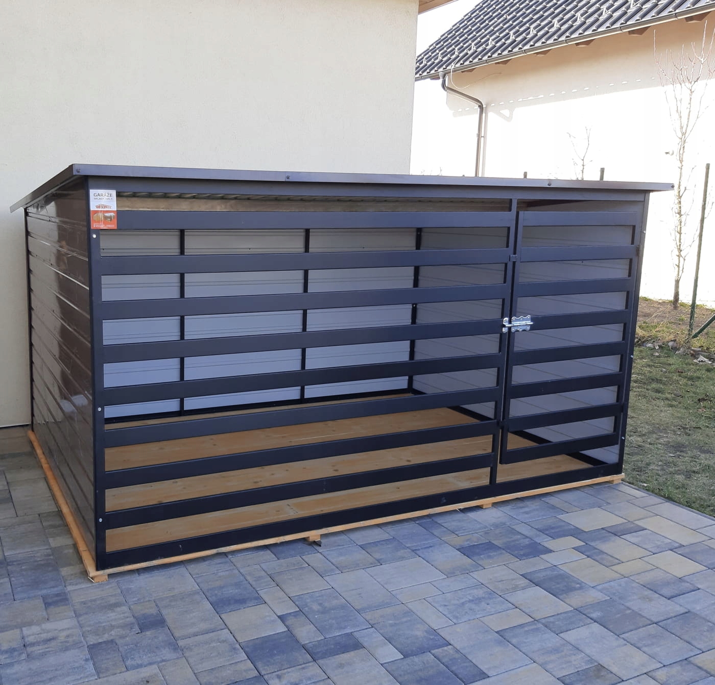 Kotec s boxem pro psa 3 m x 2 m, prostorná, s dveřmi, zabezpečená, snadná montáž