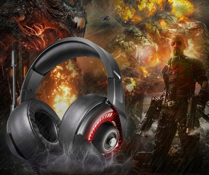 SŁUCHAWKI GAMINGOWE HEADSET GRACZA PC PS4 PS5 XBOX Mikrofon tak