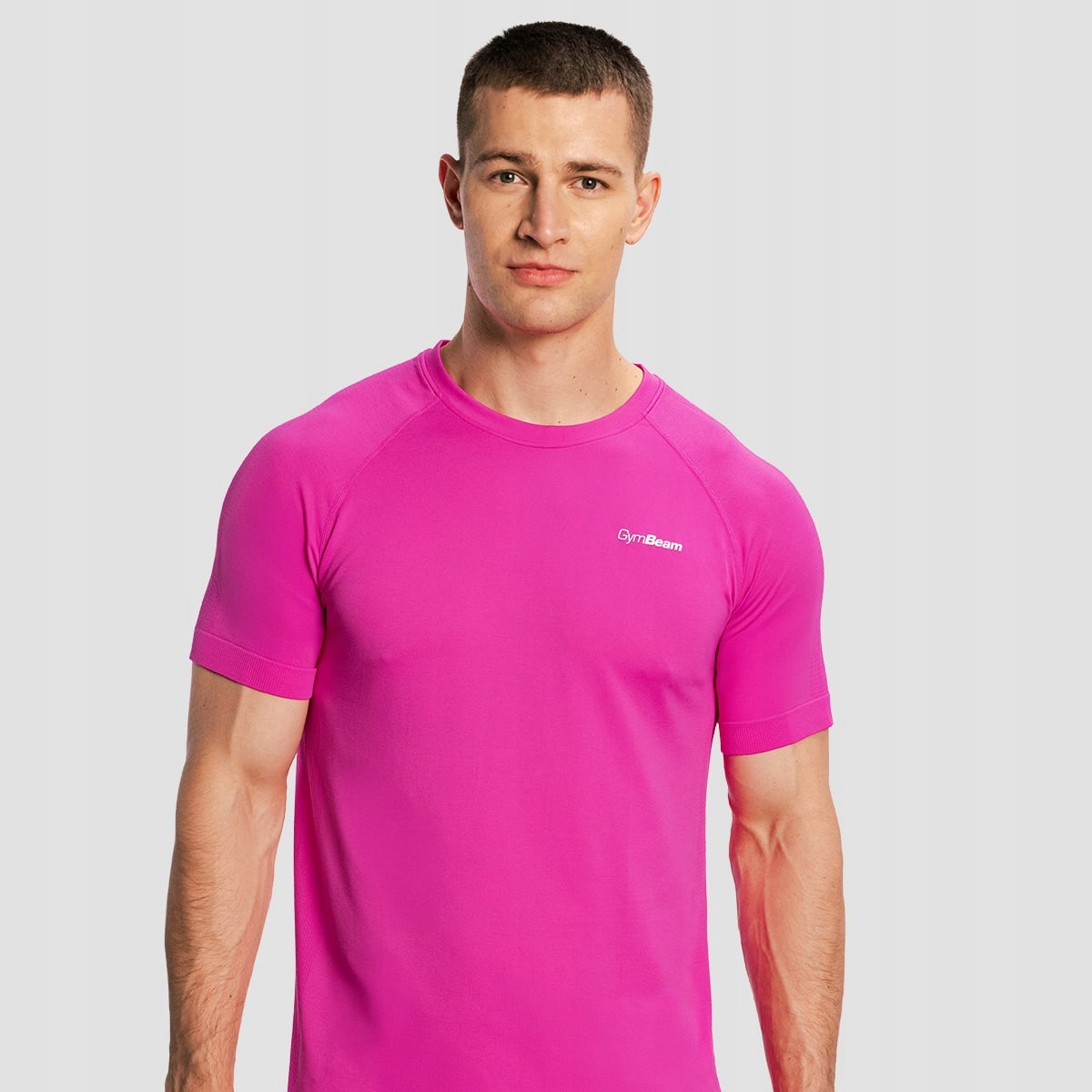 GymBeam Męska koszulka do biegania Pulse X Purple XXL