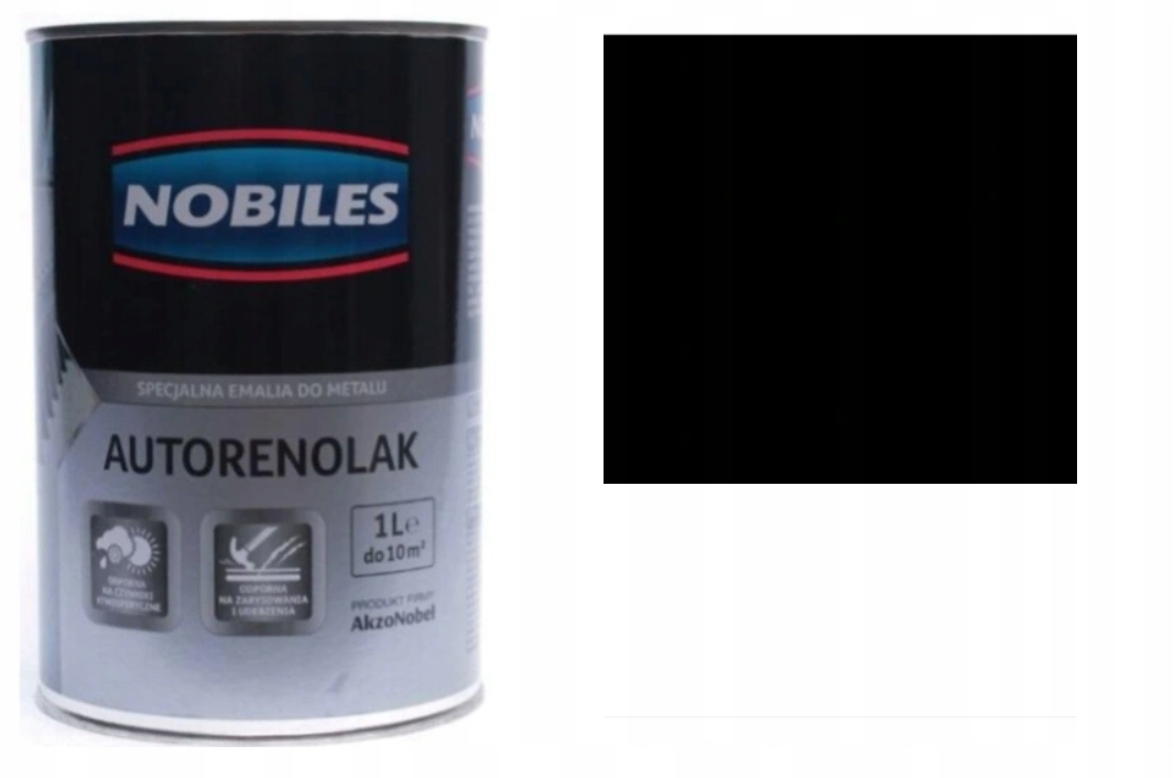 

Nobiles Autorenolak farba czarna matowa 1L