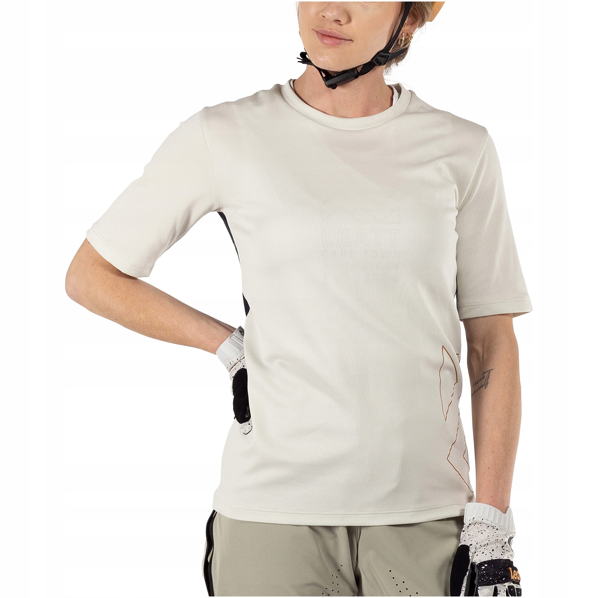Koszulka rowerowa damska Leatt Jersey Mtb Trail 2.0 beżowa r. XL