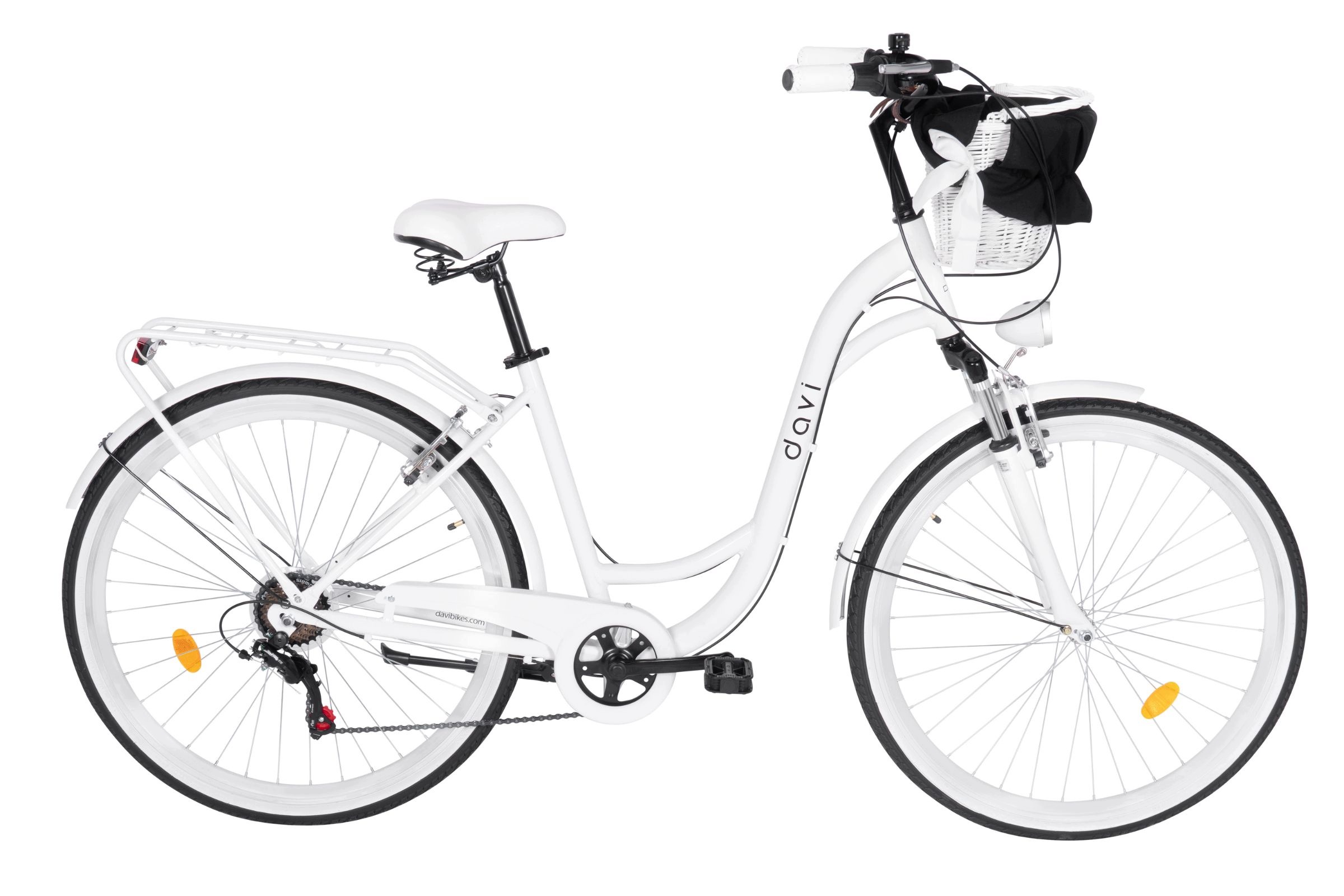 Rower Damski Miejski 28 Cali Damka Davi Maria Shimano Rama 18" Alu Bagażnik