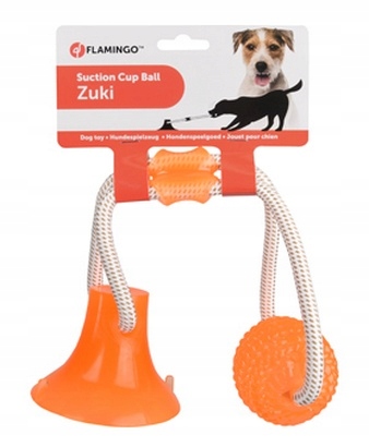 

Flamingo Zuki Szarpak Piłka Przyssawka Dla Psa