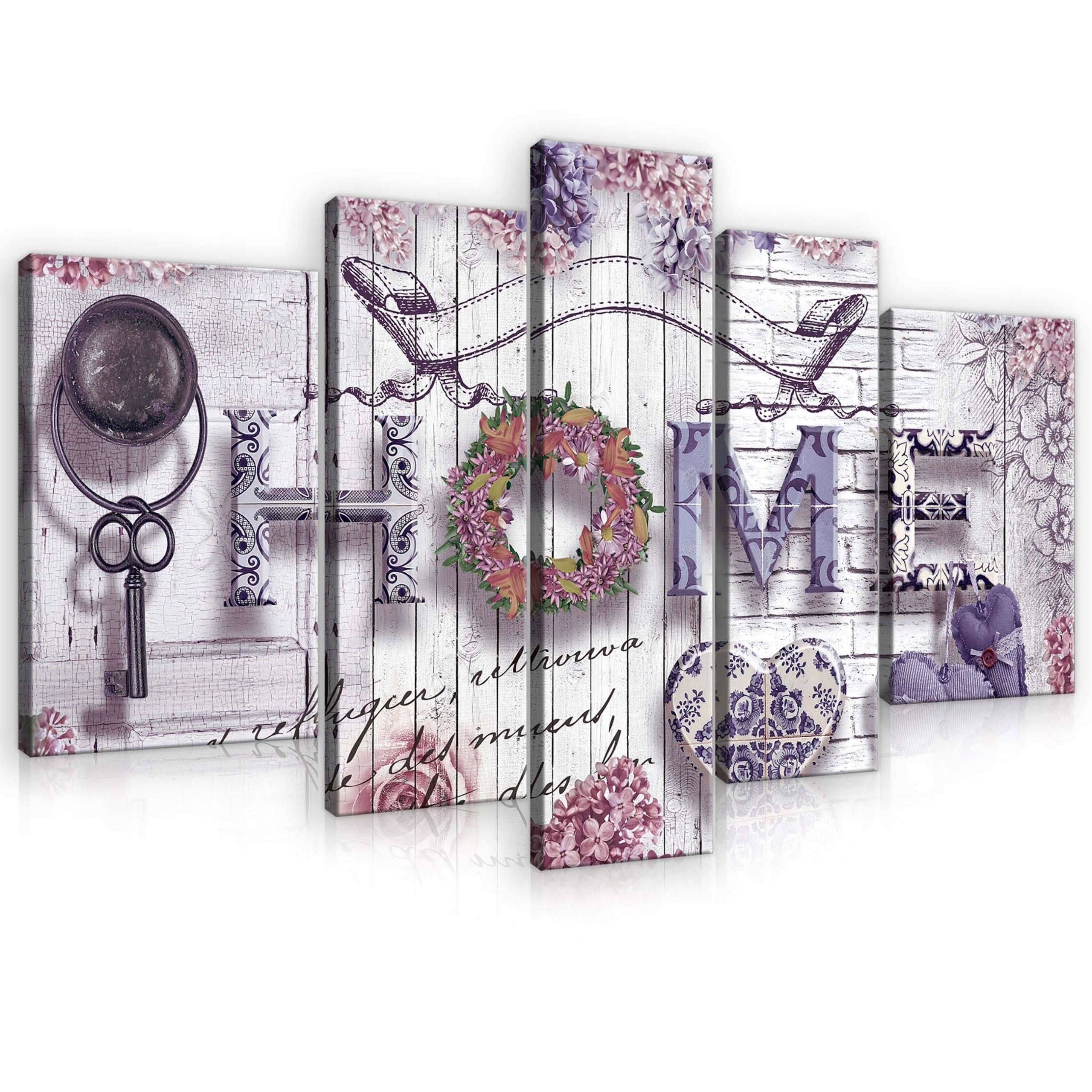 Obraz 170x100 Útulnosť domu interiérový dizajn láska rodina kvety srdce