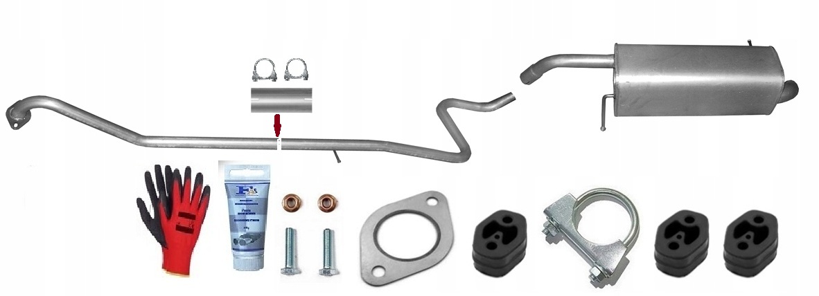 Ford Fiesta 1.4 1.6 TDCi (2008-2012) Trubka Tlumič Sada bonus