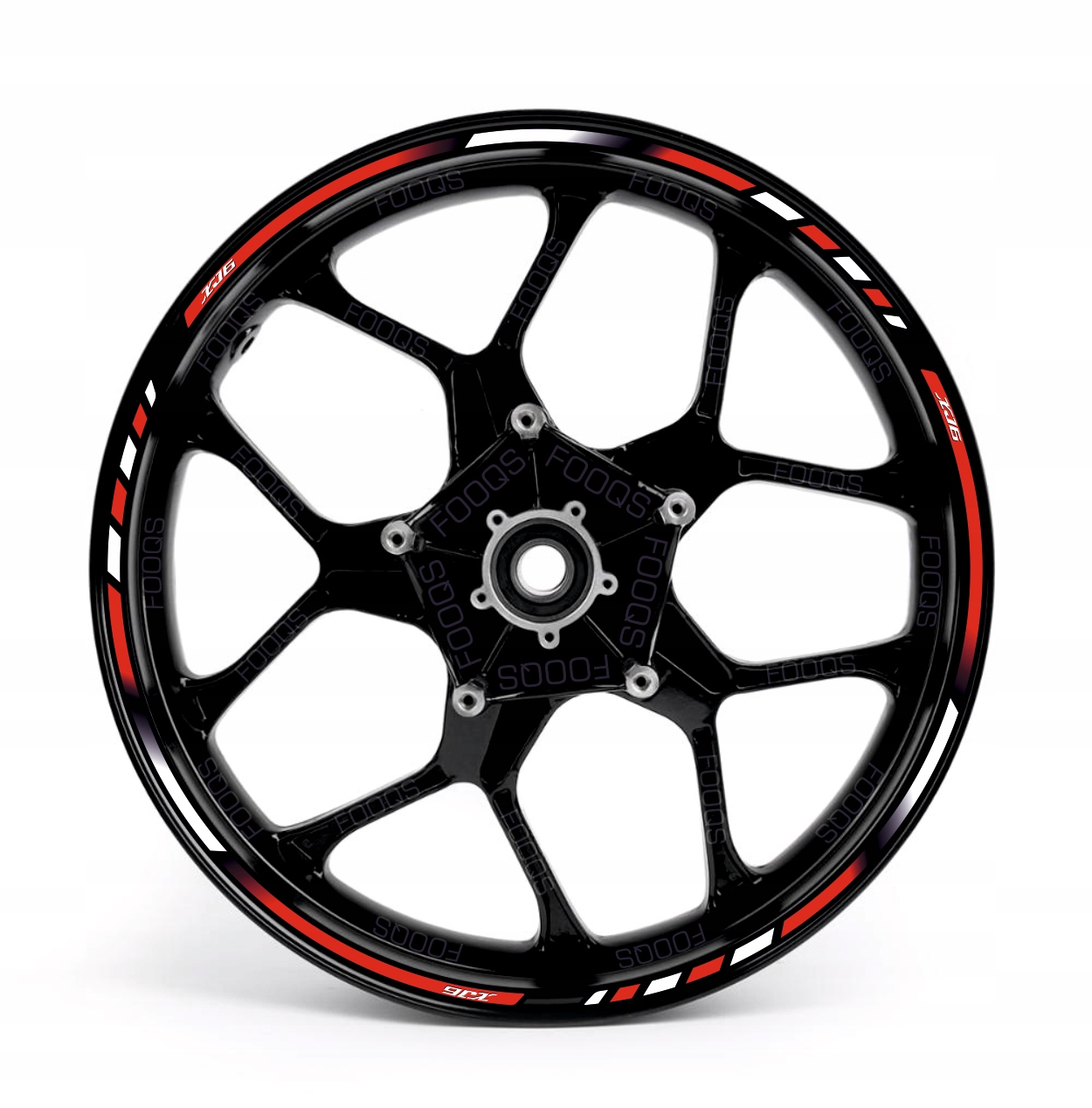 Samolepky Na Ráfky Juula Pro Yamaha XJ6 XJ-6 Xj 6 Červené