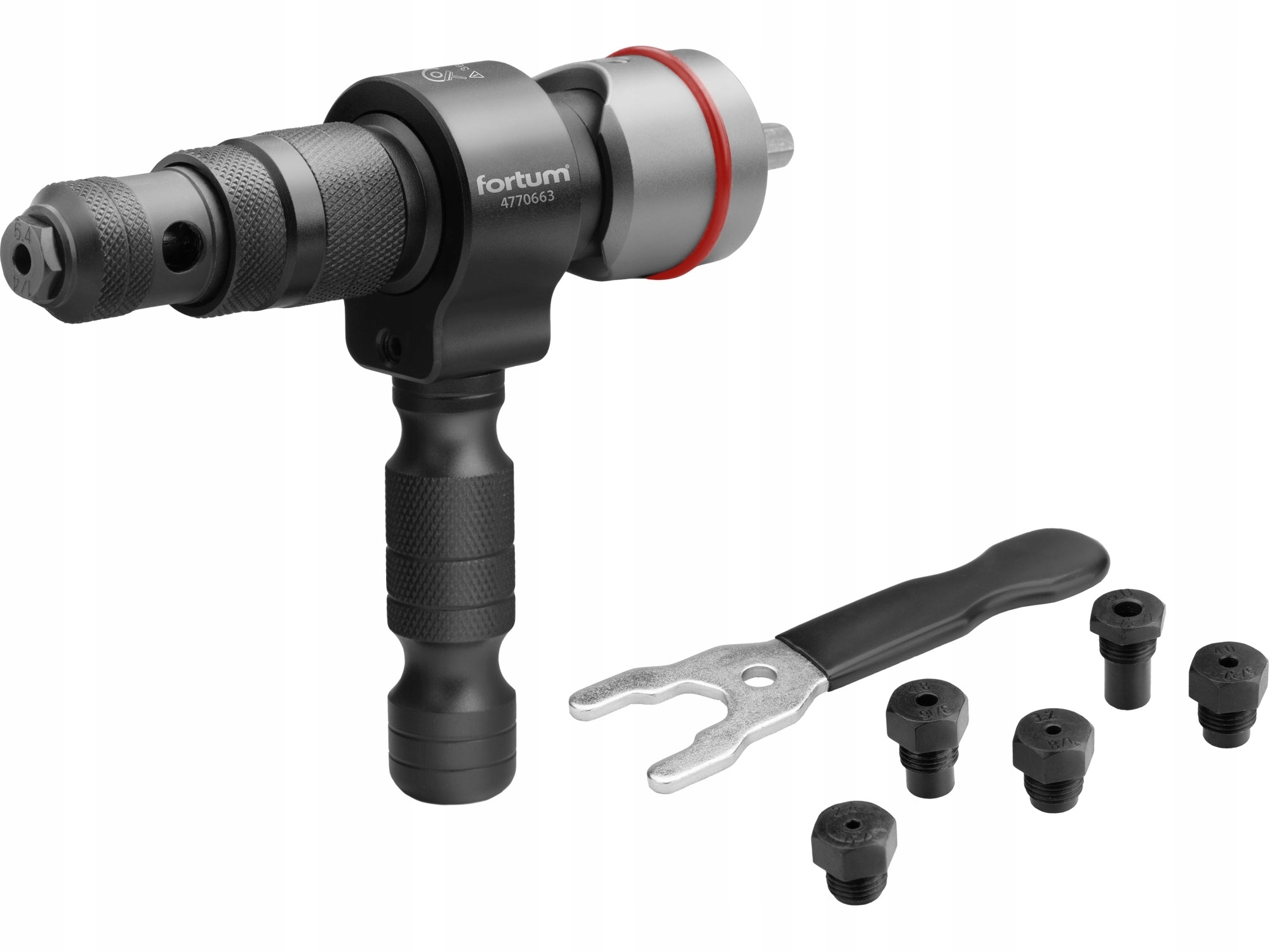 Nitovací Adaptér Na Vŕtačku Pre Nity 2,4-6,4mm Profesionálny Kufor