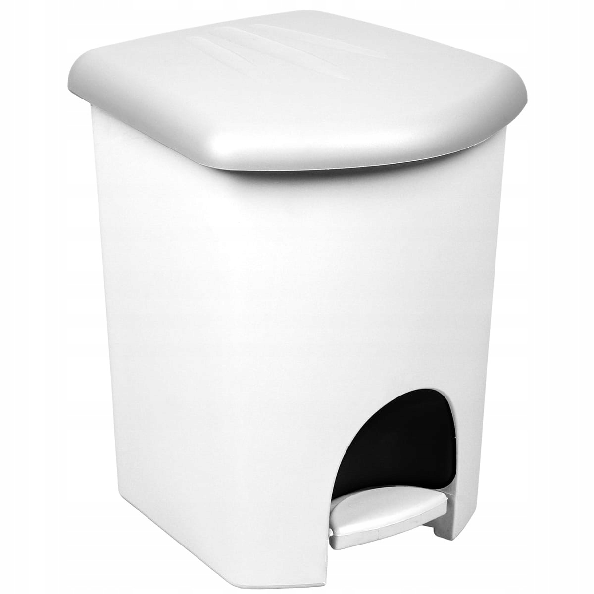 Odpadkový koš s pedálem 16 L Bílý Plast Team