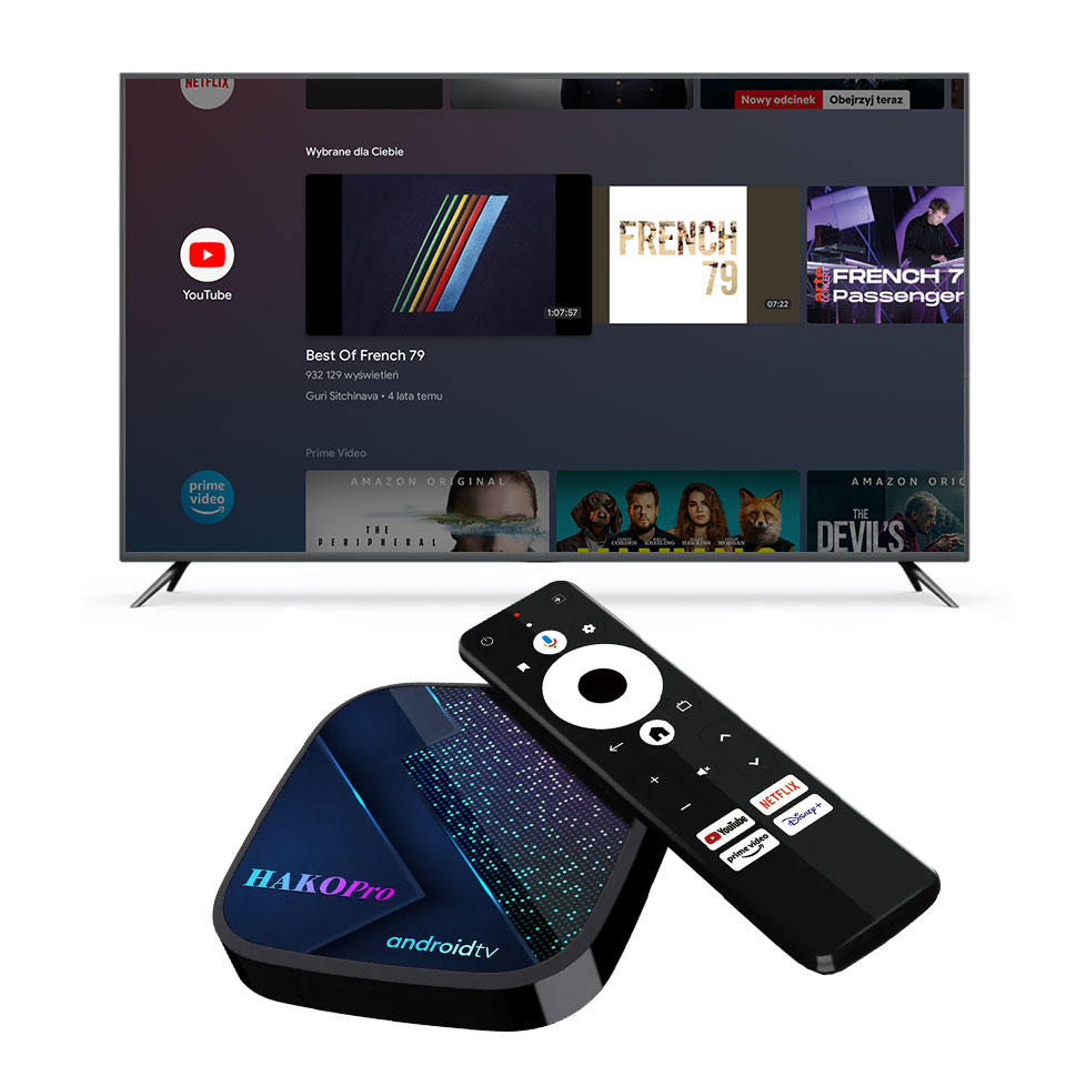 ANDROID SMART TV BOX 4K WiFi BT BLUETOOTH 5.0 PRZYSTAWKA SMART 2/16GB Złącze HDMI tak