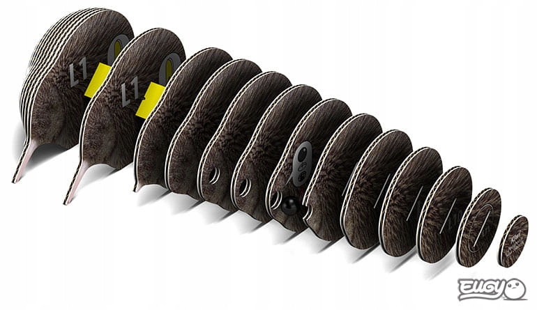 Ptak Kiwi Eugy. Eko Układanka Puzzle 3D. Liczba elementów 24