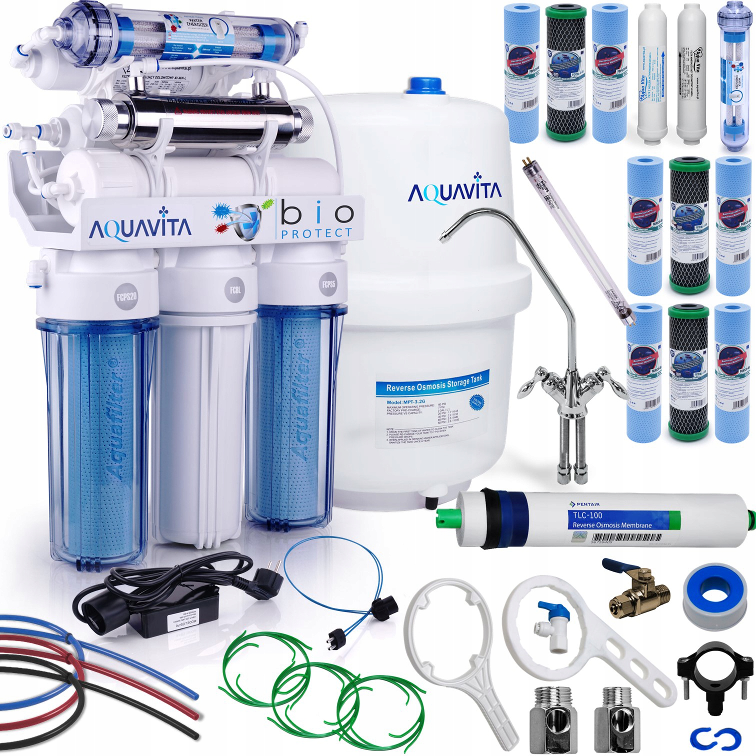 

Osmoza filtr do wody RO8 Bio Protect z lampą Uv