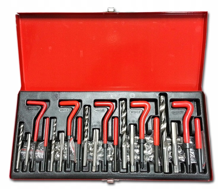 KB Global ZESTAW DO NAPRAWY GWINTÓW M5, M6, M8, M10, M12