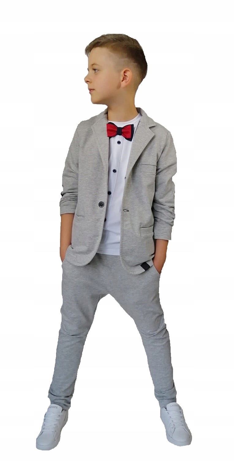 

Jasnoszare spodnie z kieszeniami 128/134 Boom