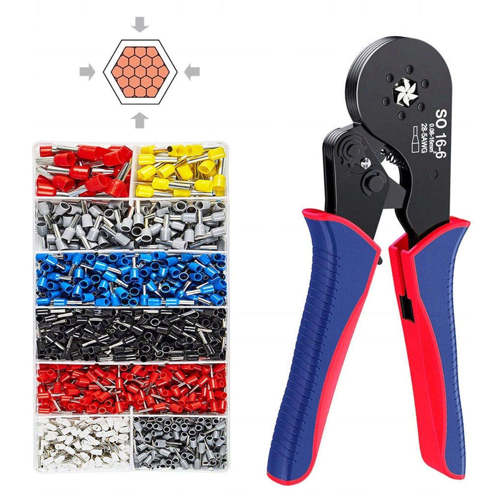 0,08 mm² 16 mm² Pražské Pouzdro Kabelů Konektorů Pouzdra Kabelů +1200 ks