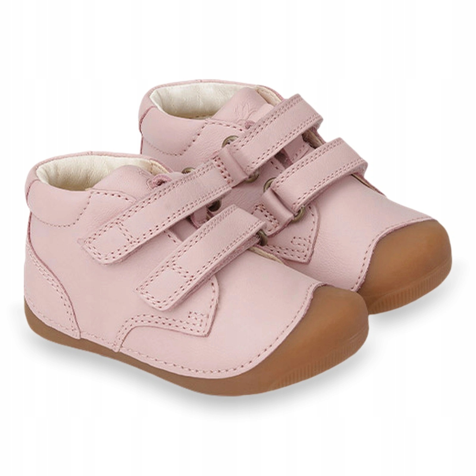 Buty barefoot przejściowe dziecięce na rzepy Bundgaard Petit Old Rose 21