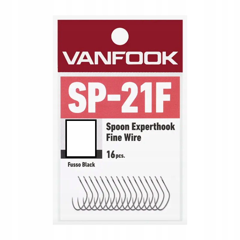 100 ks Vanfook bezokrajový háček SP-21F Trou Area vyrobený v Japonsku #6