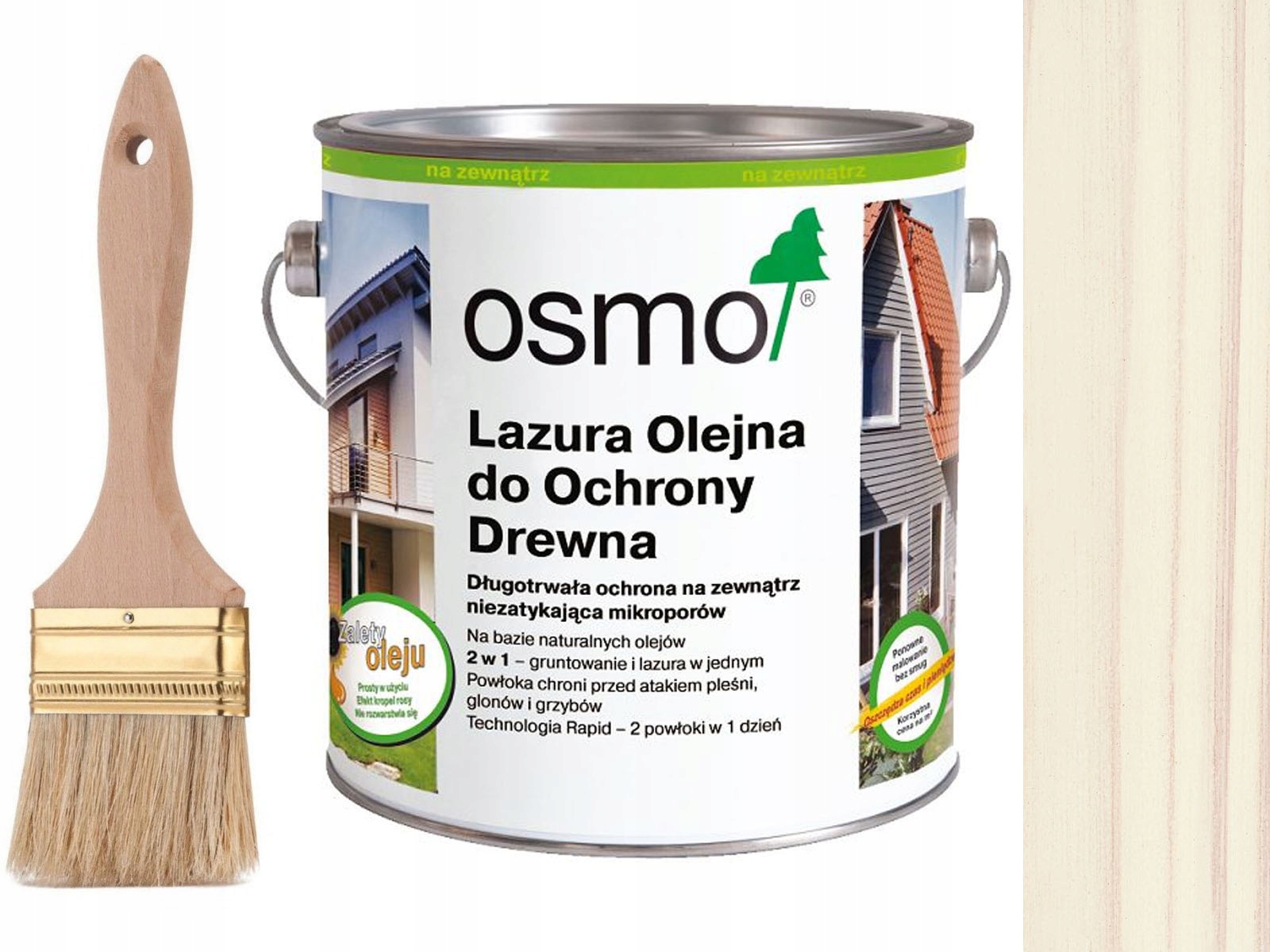 Osmo 900 Ochranná lazura na dřevo Bílá 0,75L