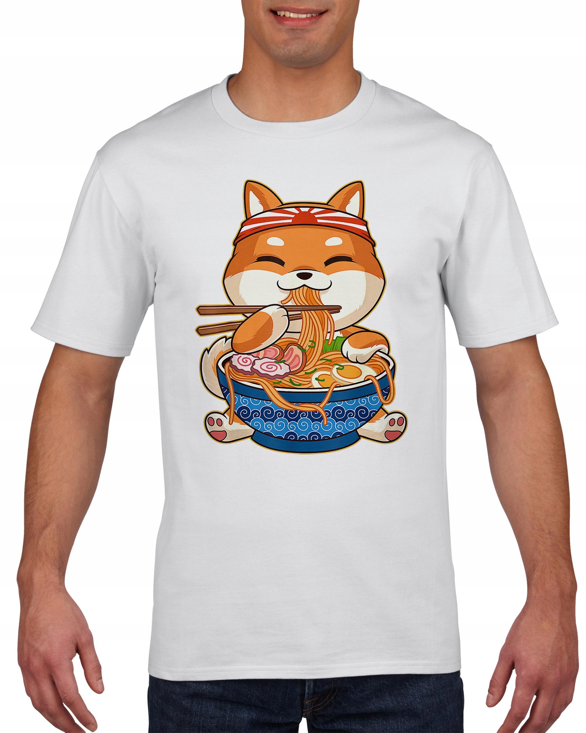 

Koszulka męska Ramen I Shiba Inu Pies M