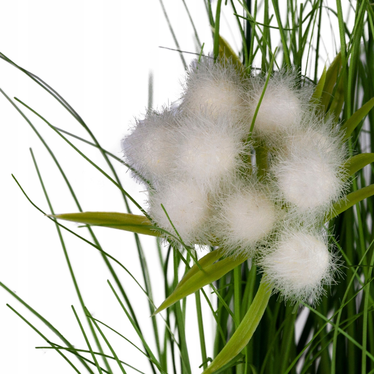 TRAWA SZTUCZNA KWIATY kula ROŚLINA W DONICZCE 50cm Marka Martom