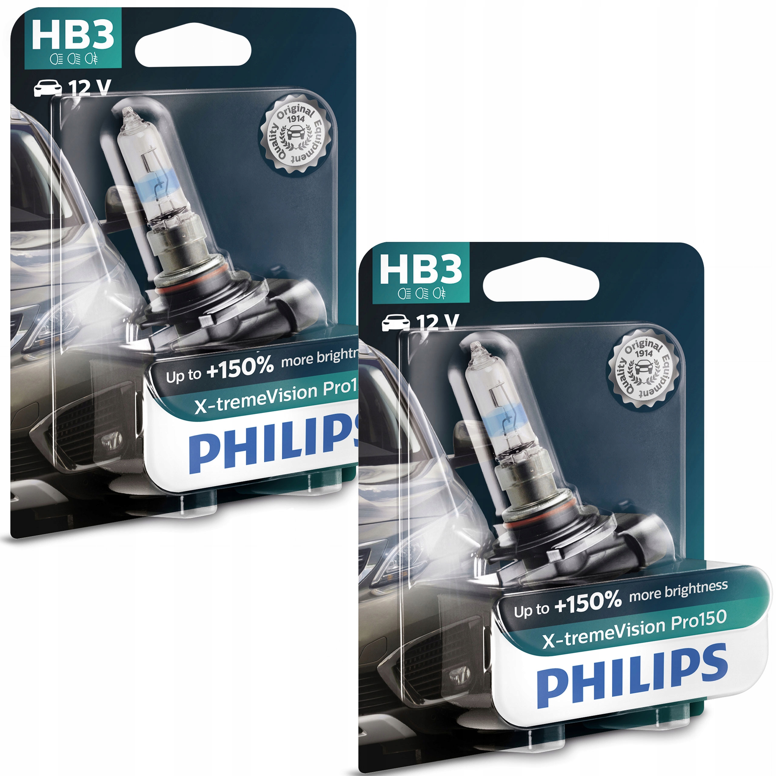 

Philips Żarówki HB3 X-Treme Vision Pro150 +150%