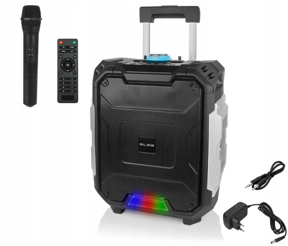 

Głośnik Bluetooth Radio Usb Karaoke dl Dj Wodzirej