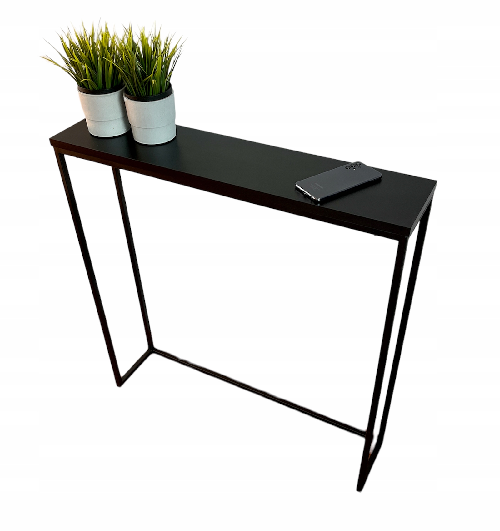 

Konsola Toaletka w stylu Loft 80 czarna industrial