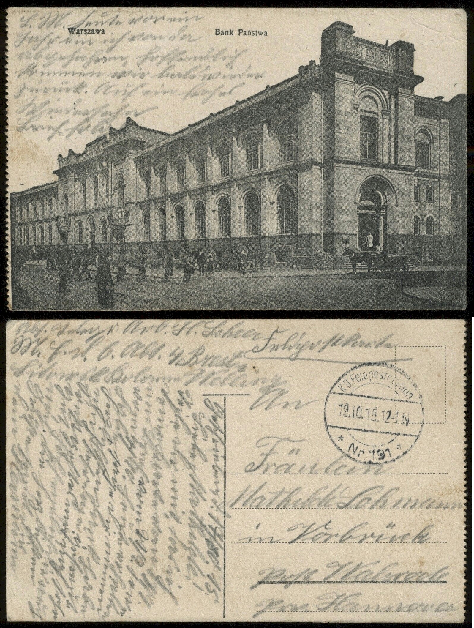 Warszawa Bank Państwa 1915r.