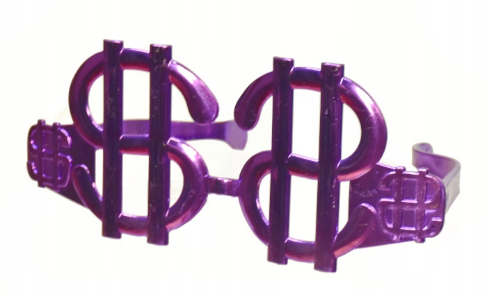 SREBRNE DUŻE OKULARY DOLARY FOTOBUDKA KARNAWAŁ Kod producenta 90299 SREBRNE