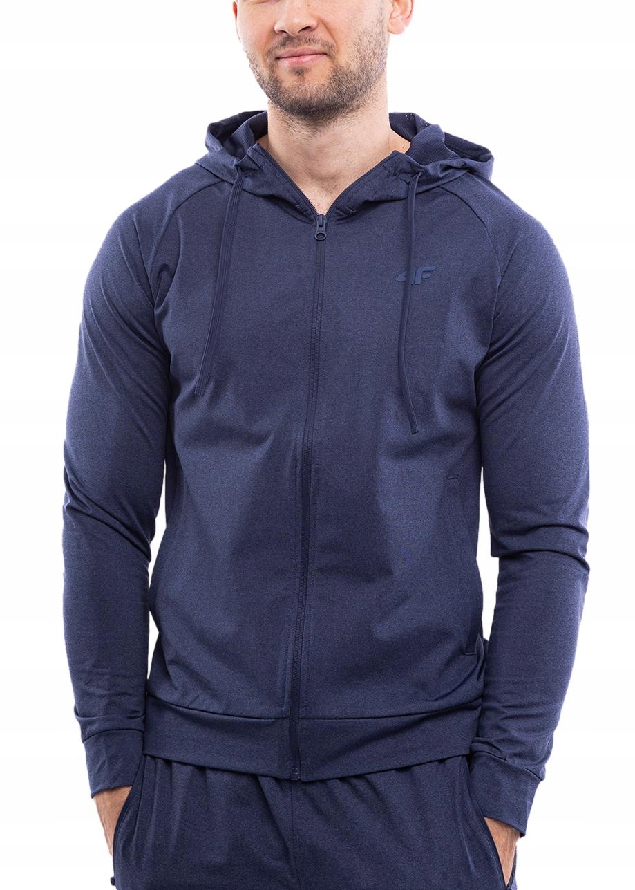 4F pánská mikina s kapucí s rozepínacím logem vel L