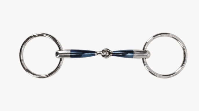 Wędzidło Sweet Iron słodka miedź Qhp pojedynczo łamane anatomiczne 13,5 cm