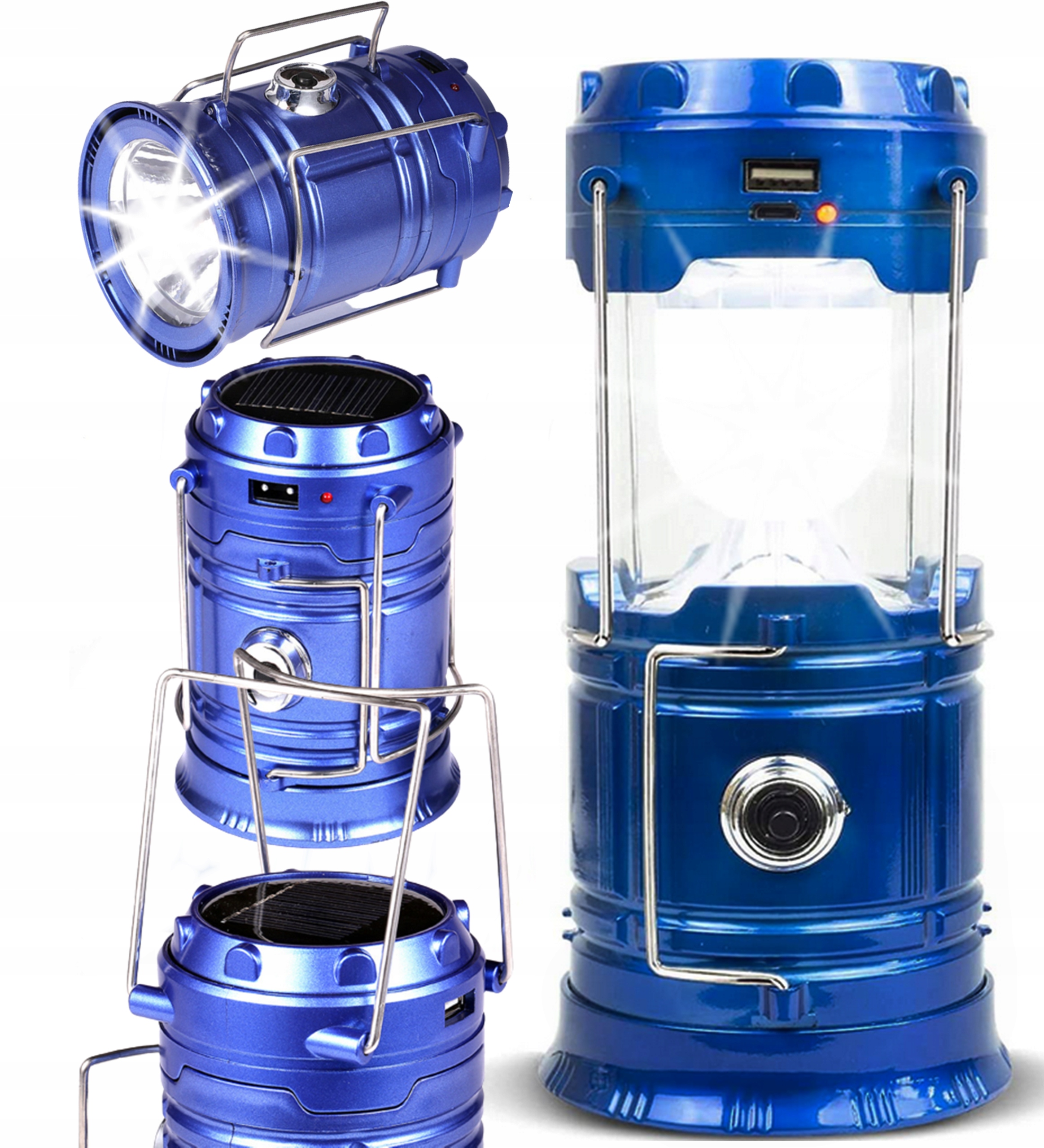 

Lampa Turystyczna Akumulator Kempingowa Solar Led