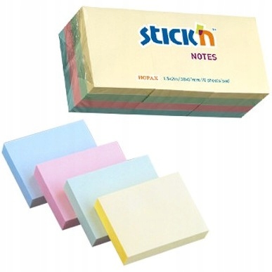

Karteczki Stick'n 38 X 51 MM 4 Kolor Pastel 12X100