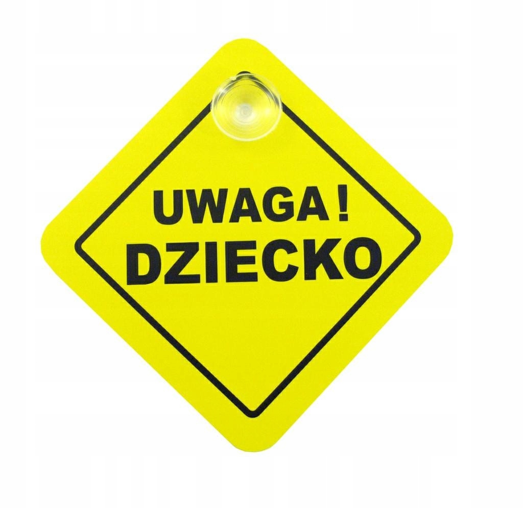 

Naklejka do Samochodu Uwaga Dziecko Widoczne