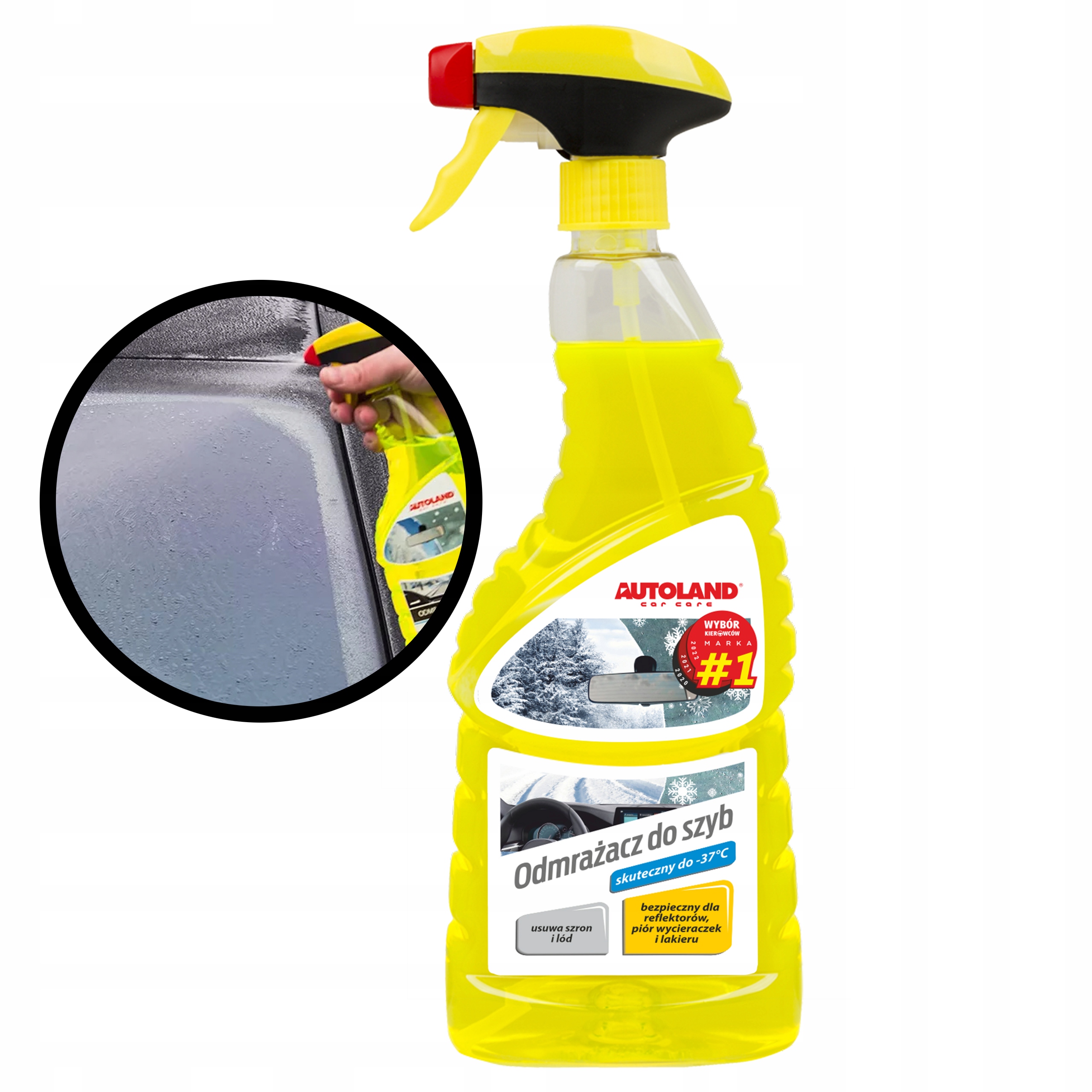 Autoland Odmrażacz do Szyb 750ml -37°C Usuwa Lód Bezpieczny dla lakieru