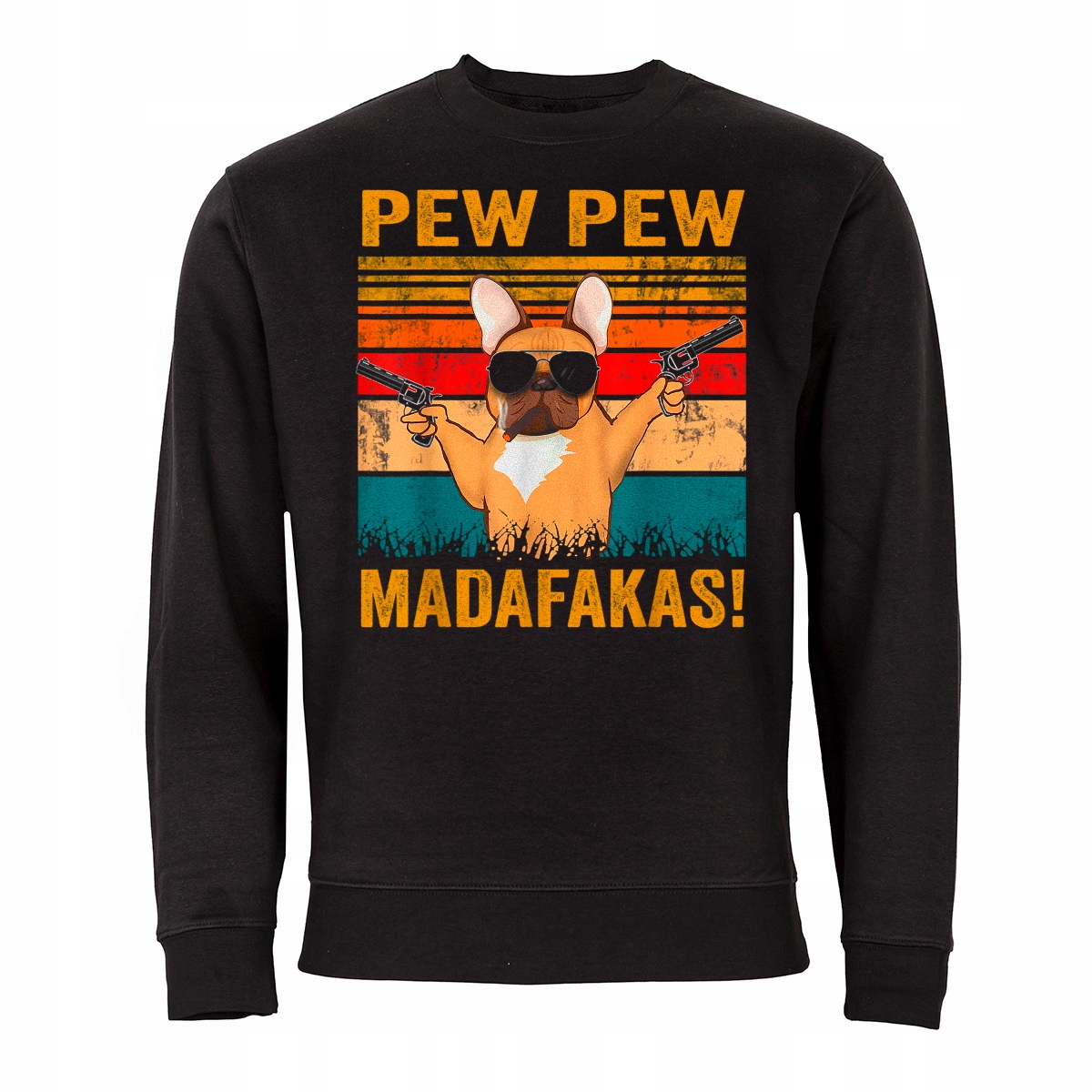 

Męska Bluza Pew Pew Madafakas Pies Buldog
