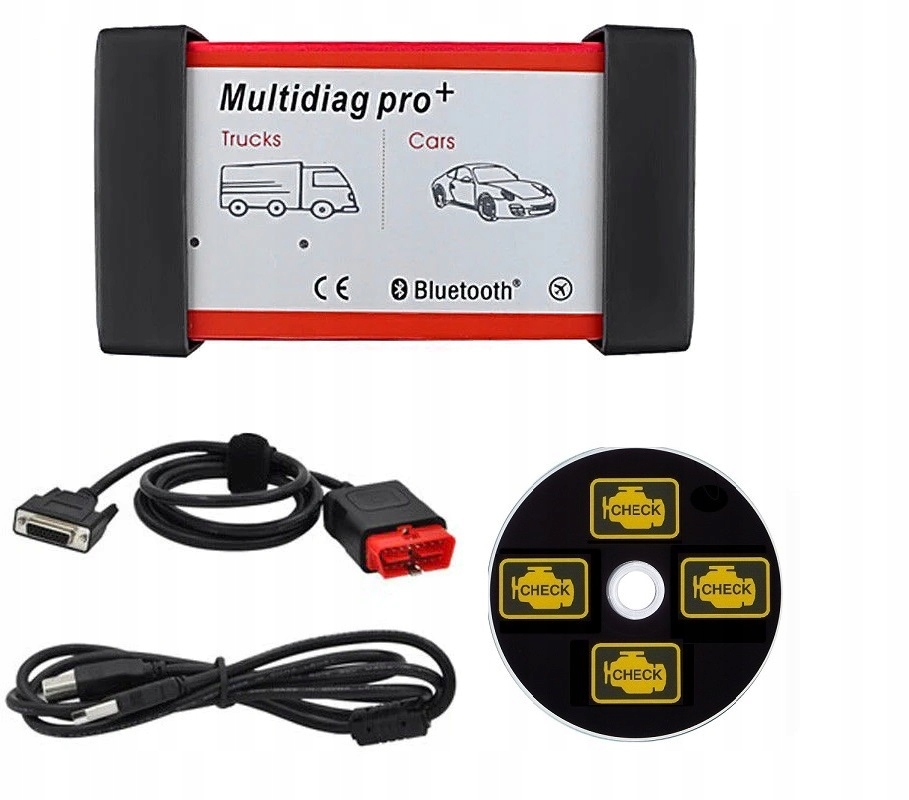 INTERFEJS MULTIDIAG PRO + RED BT POLSKE MENU V3 JAPAN MODEL 2023