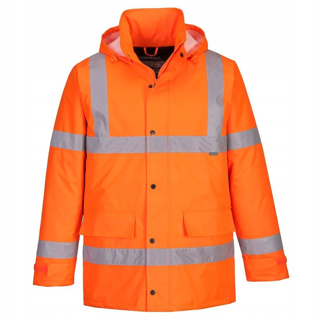 Zimní nepromokavá výstražná bunda En 20471 Kl.3 vel. XXXL Oranžová