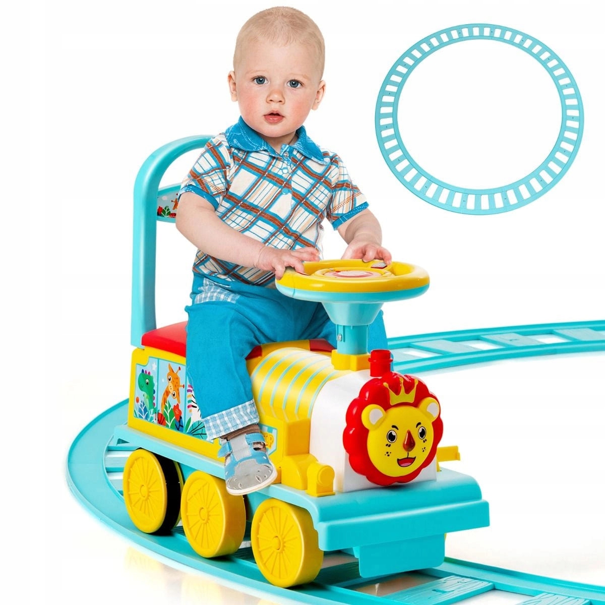 Elektryczny pociąg do jeżdżenia dla dzieci z torem /ca78