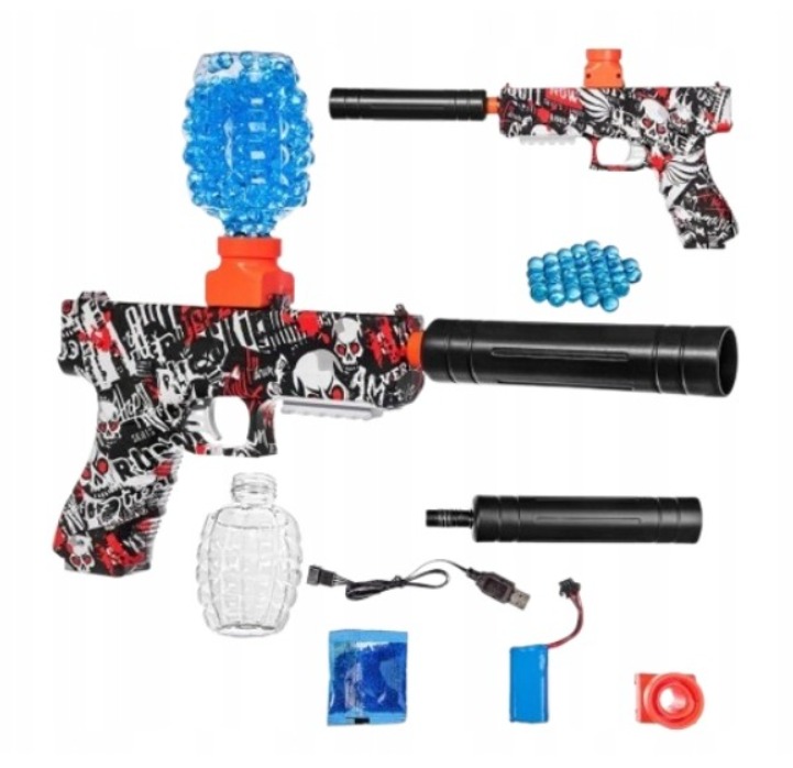 PISTOLET AUTOMAT KULKI ŻELOWE KARABIN GLOCK BEZPIECZNY