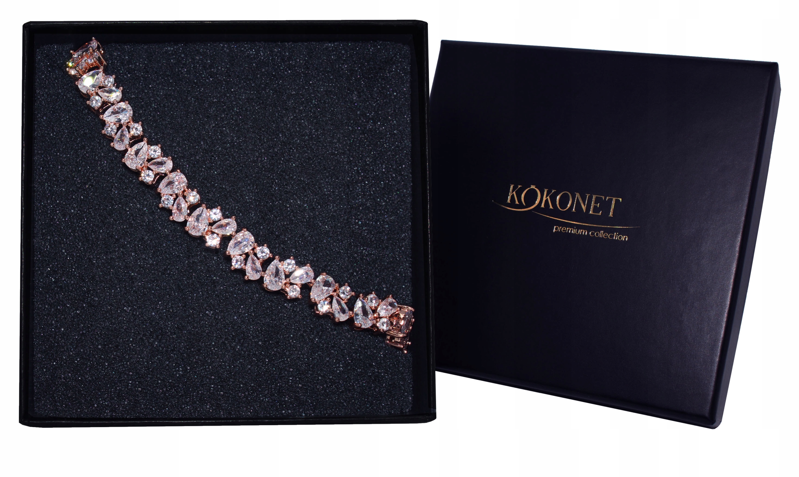 Nádherný náramek Rose Gold na svatba Dárek – skvost