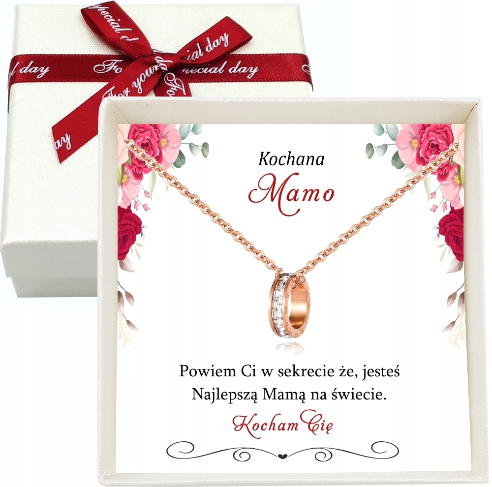

Naszyjnik Zawieszka Celebrytka Prezent Dla Mamy
